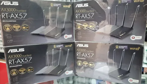 ASUS RT-AX57 Router AX3000 Wi-Fi 6 + Routeur Pour BOX Fibre Optique FTTH Haut De Gamme + Open VPN