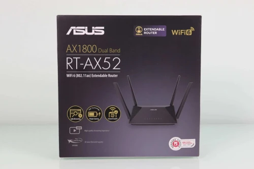 ASUS RT-AX52 (AX1800) Routeur extensible WiFi 6 double bande VPN intégré, compatible AiMesh