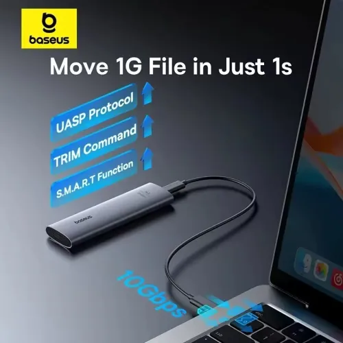 Western Digital 512GB M.2 PCIe NVMe SSD Gen4 x4 6600MB/s + BEASUS Lecteur De Boîtier SSD M.2 NVMe