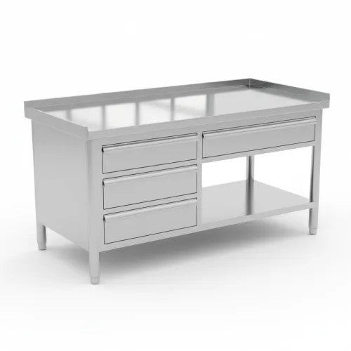 Table avec tiroirs