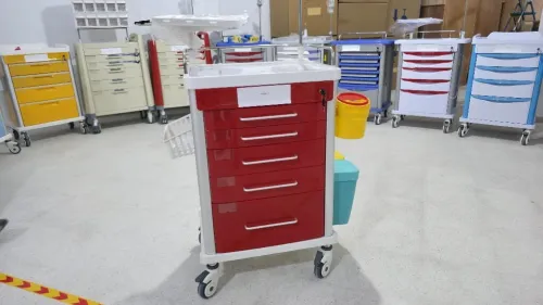 Chariot d urgence rouge