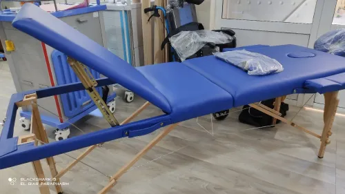 Table de massage en bois pliable 3 zone