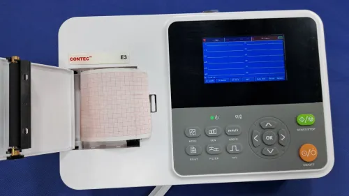 Electrocardiographe ECG Contec E3 (3 pistes) avec interprétation (Nouveau modèle)