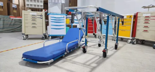 Brancard d'ambulance avec potence - Chariot brancard ambulance