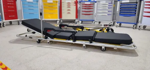 Brancard d'ambulance avec potence - Chariot brancard ambulance
