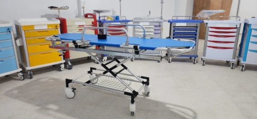 CHARIOT TRANSPORT MALADE - PORTE MALADE HAUTEUR VARIABLE