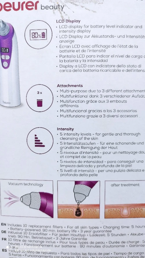 Beurer beauty appareil anti points noirs FC40