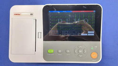 Electrocardiographe ECG Contec E6 (6 pistes) avec interprétation (Nouveau modèle)