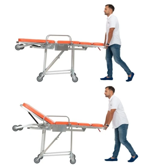 Brancard d'ambulance pliable - Chariot brancard ambulance