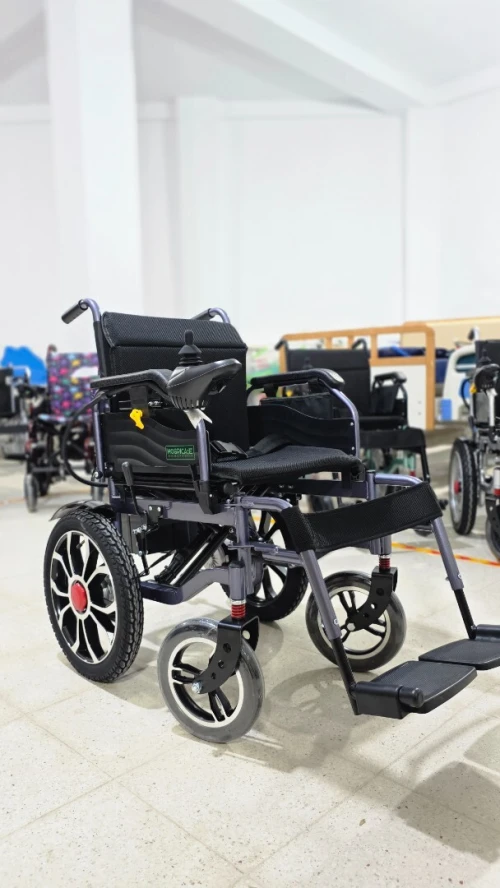 Fauteuil roulant électrique JRWD1601U | Pliable, 20Ah, roues aluminium