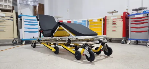 Brancard d'ambulance avec potence - Chariot brancard ambulance