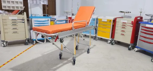 Brancard d'ambulance avec potence - Chariot brancard ambulance