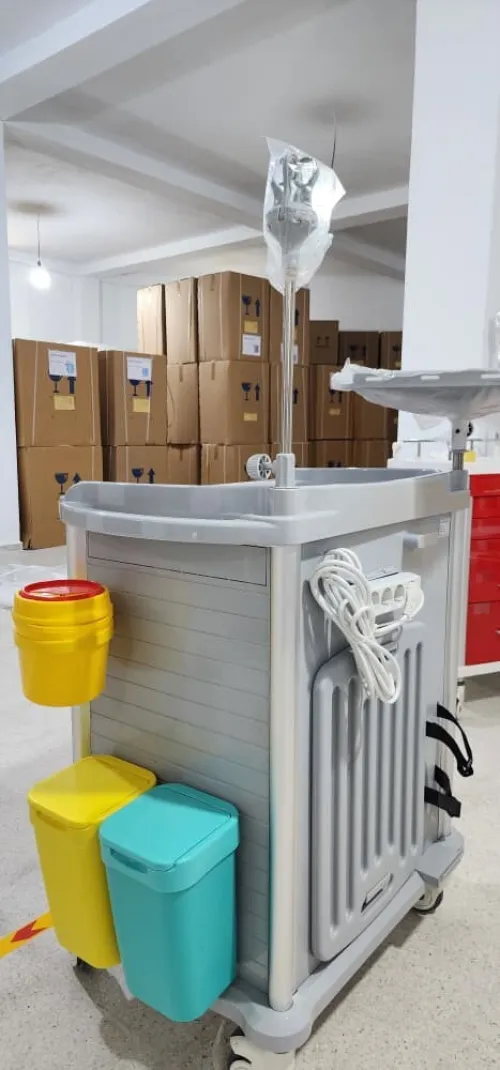 Chariot d urgence gris 850 MM