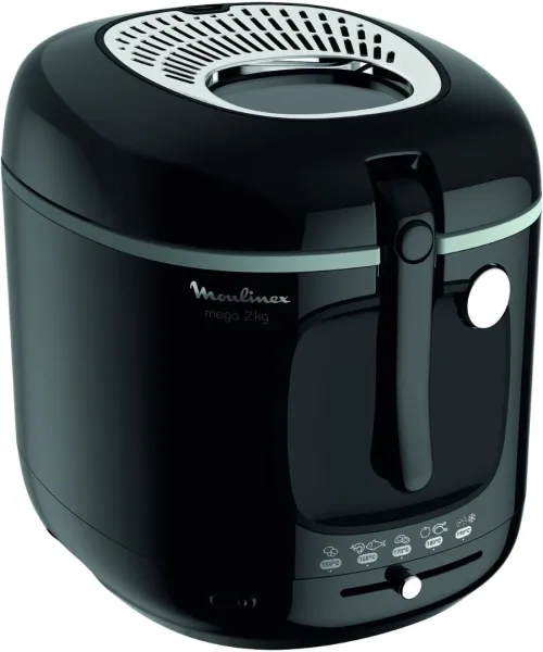 Moulinex Friteuse Fry Mega, Capacité 3,3 L pour 2 Kg de frites,1800w