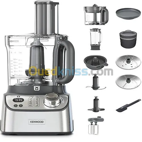 Kenwood MultiPro Express  FDM71.450SS,  8 Accessoires, Balance Intégrée, Capacité 3L, 1000W, 
