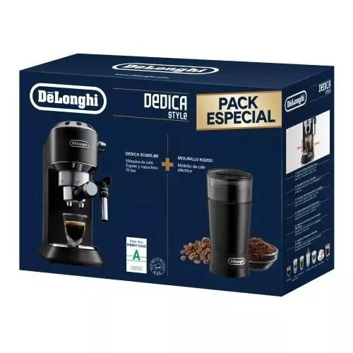 Machine à expresso Delonghi Style Dedica et moulin à café
