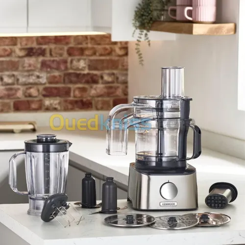 Robot Multifonction Kenwood Compact FDM304SS capacité 2.1L, Acrylic Mixing Bowl ,800w gris