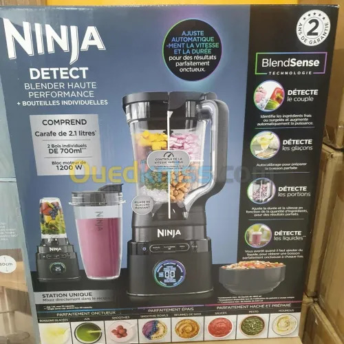 Ninja Detect Power Blender Pro2-en-1, mixeur1200W  2L, smoothies  hachage légumes 
