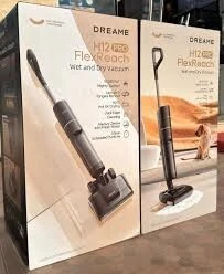 dreame H12 Pro FlexReach Aspirateur Laveur, portée à Plat à 180, séchage 5 Min, Aspiration 18 000 Pa, Lavage à Chaud à 90 C, Nettoyage Deux Bords, 50 Minutes de Nettoyage