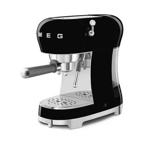 Machine à Café Smeg, Expresso Manuelle , Système Cappuccino, Thermoblock, Grand Boîtier Tasse et Double Fonction Café, Réservoir d'Eau 1 L, Dimensions Compactes, 1350W,