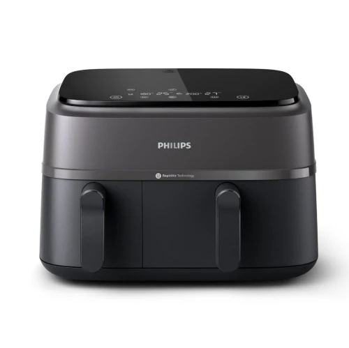 Philips AirFryer Série 3000 Cuisson rapide et polyvalente, 9 litres, écran tactile,2 tiroirs