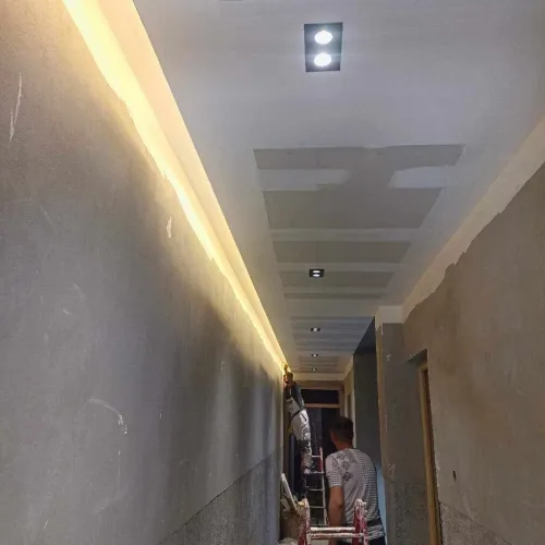 Peinture moderne  et placo platre Renouvellement du plâtre mort تجديد جبس الميت  