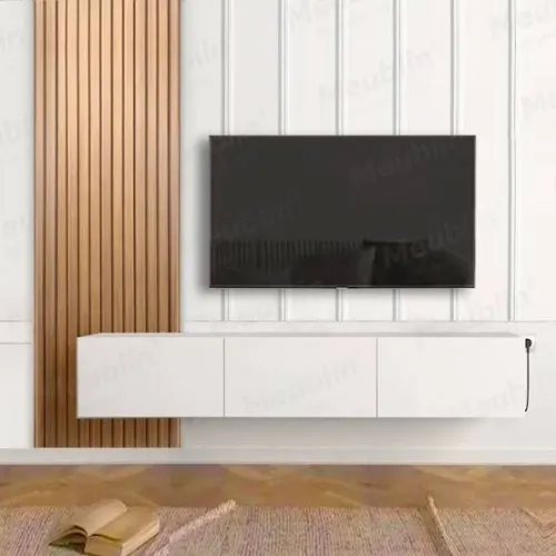 Montage meuble tv suspendu + habillage murale