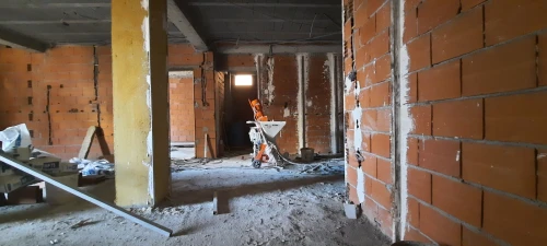 Plâtre projeter 