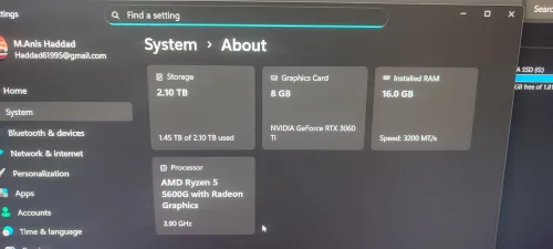 Pc gamer Rayzen 5 5600G RTX 3060TI 8gb