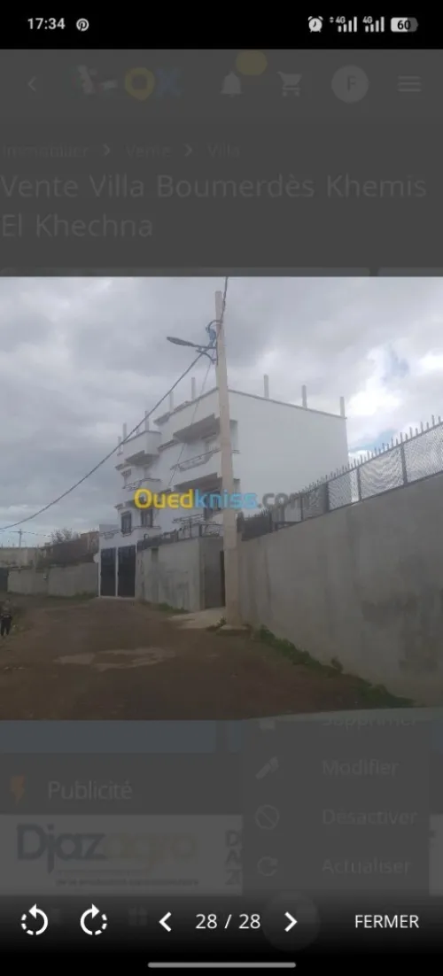 Vente Villa Boumerdès Khemis el khechna