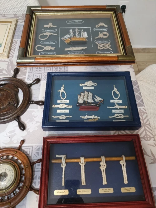 Décorations murales sur le thème de la marine, des baromètres et des cadres