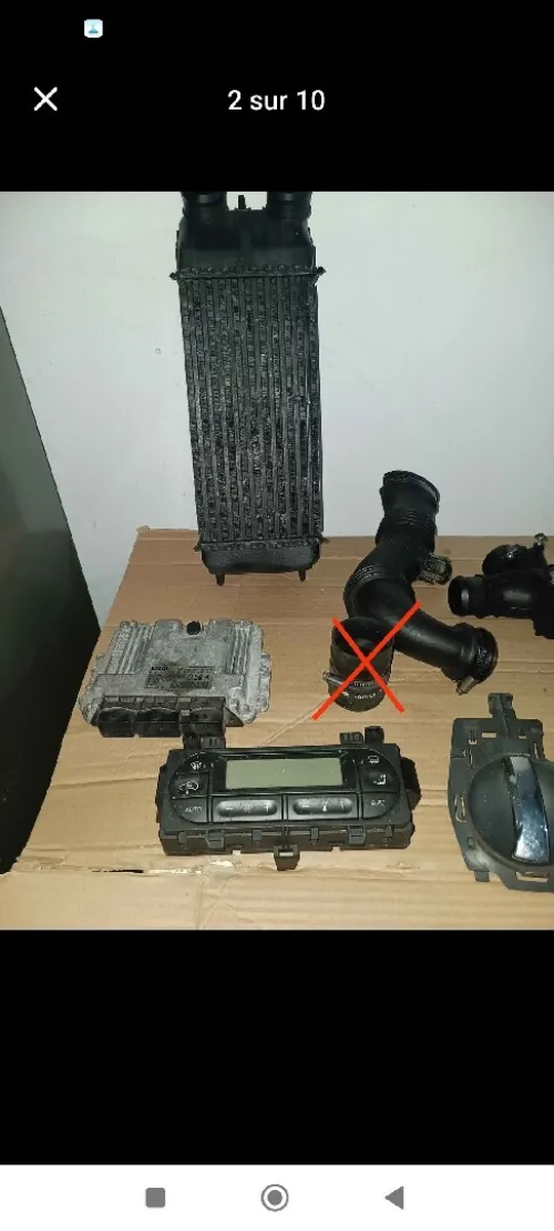 Lot complet de pièces auto Citroën C3 et Peugeot 207 1.6 Hdi 90 Cv
