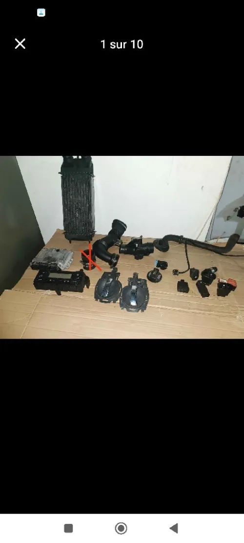Lot complet de pièces auto Citroën C3 et Peugeot 207 1.6 Hdi 90 Cv