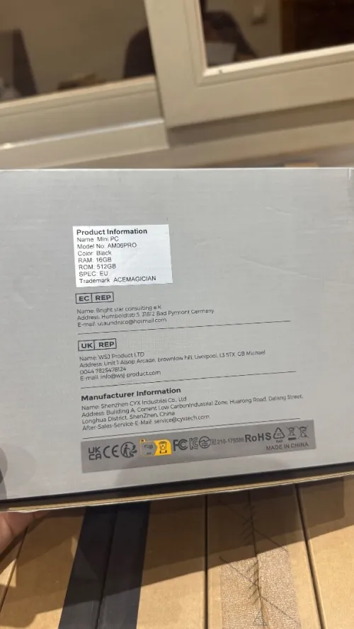 ACEMAGIC MINI PC AMD RYZEN 7 5000 32G 512SSD