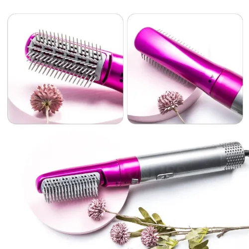 مشط حراري Sèche-cheveux peigne à air chaud 5in1 curling premium protection