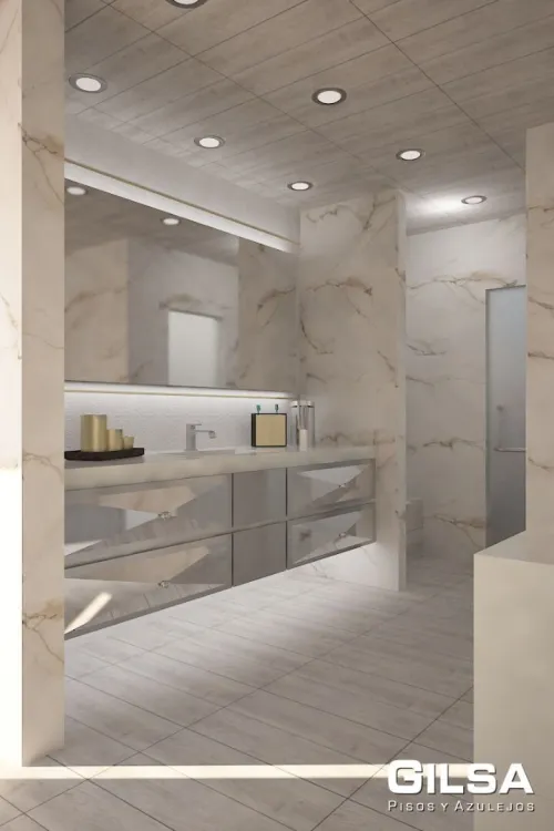 Faux plafond en céramique