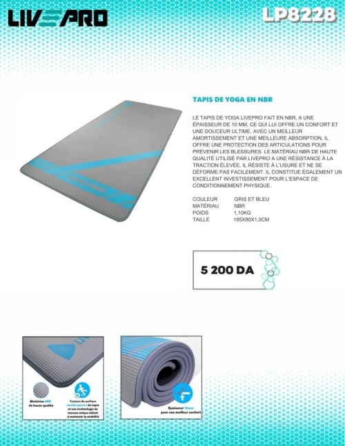 Tapis de yoga en NBR