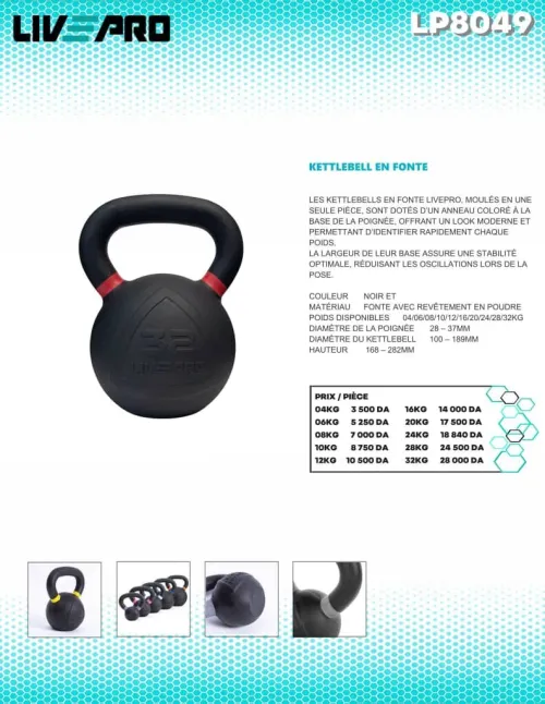 Kettlebell en fonte