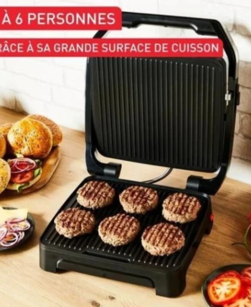 Panineuse et Grill Électrique TEFAL 2En1 2000W avec Plaques Antiadhésives