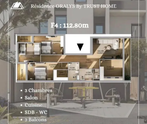 Vente Appartement F4 Oran Oran