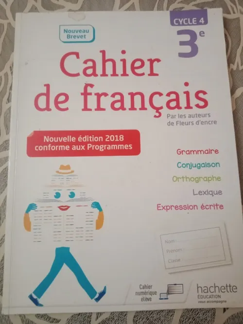 Livres Programme Francais- Classe College 3 et 4