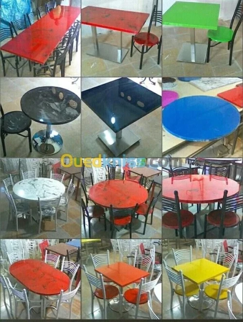 Fabrication Les tables et chaises 