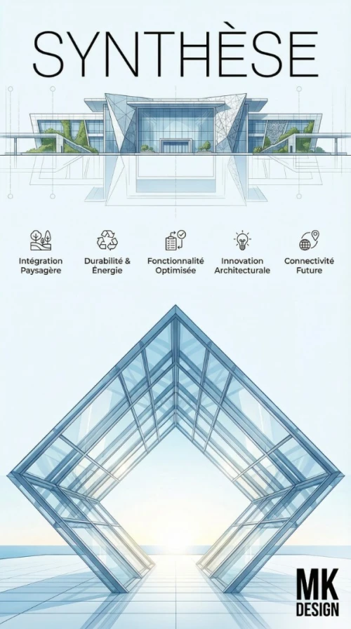 étude, Design et maitrise d'œuvre de réalisation de Façade Aluminium paramétrique