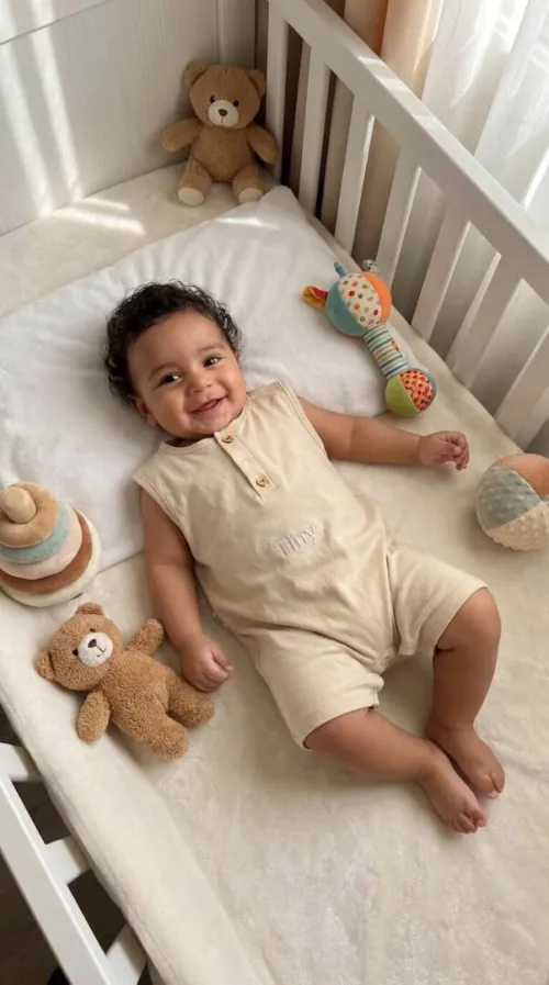 Grenouillère Tiny pour bébé 100% coton