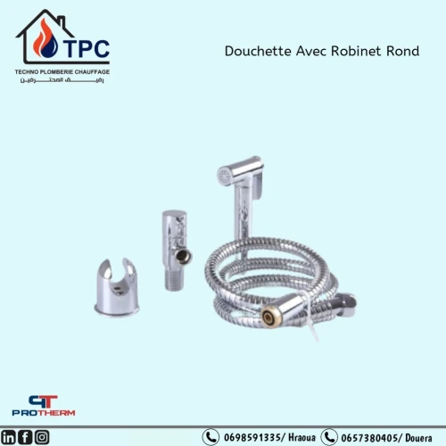  Douchette avec robinet rond