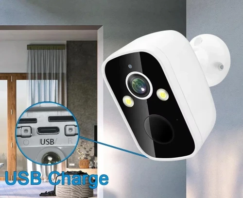 Camera Sécurite et Surveillance Avec puce 4g Battery Full color