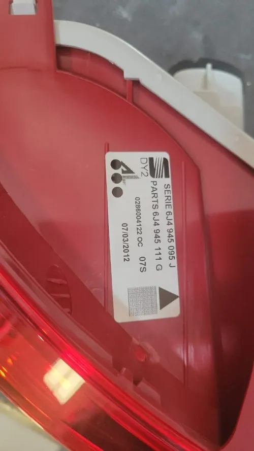 Feux arrière SEAT Ibiza côté gauche