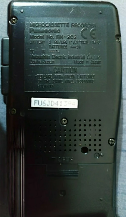 Enregistreur à microcassettes Panasonic RN202 Vintage des années 1980.