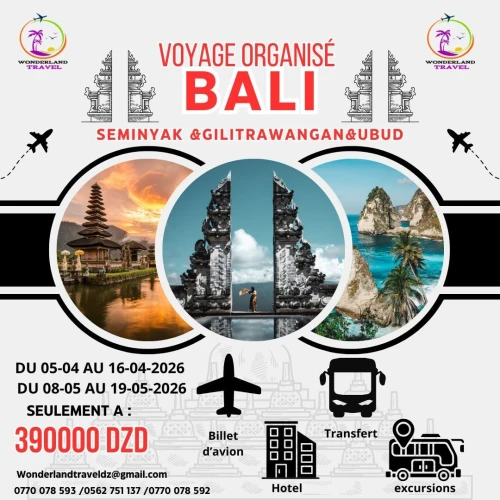 voyage organisé Bali
