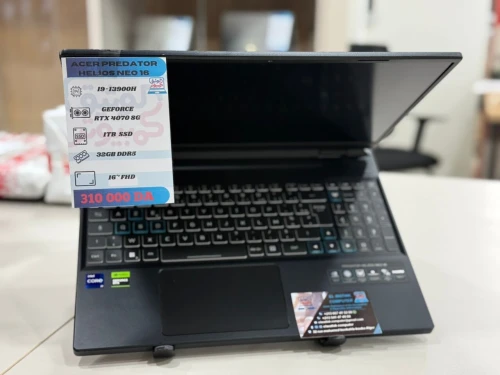 LAPTOP ACER PREDATOR HELIOS NEO 16 I9-13900H/32G/1TB SSD /CG 8G RTX 4070 /16' FHD  /WIN11/ NEUF